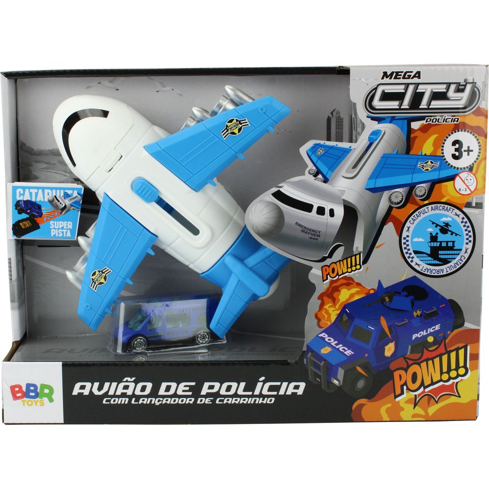 Avião de Polícia com Lançador - BBR Toys - Imagem 11