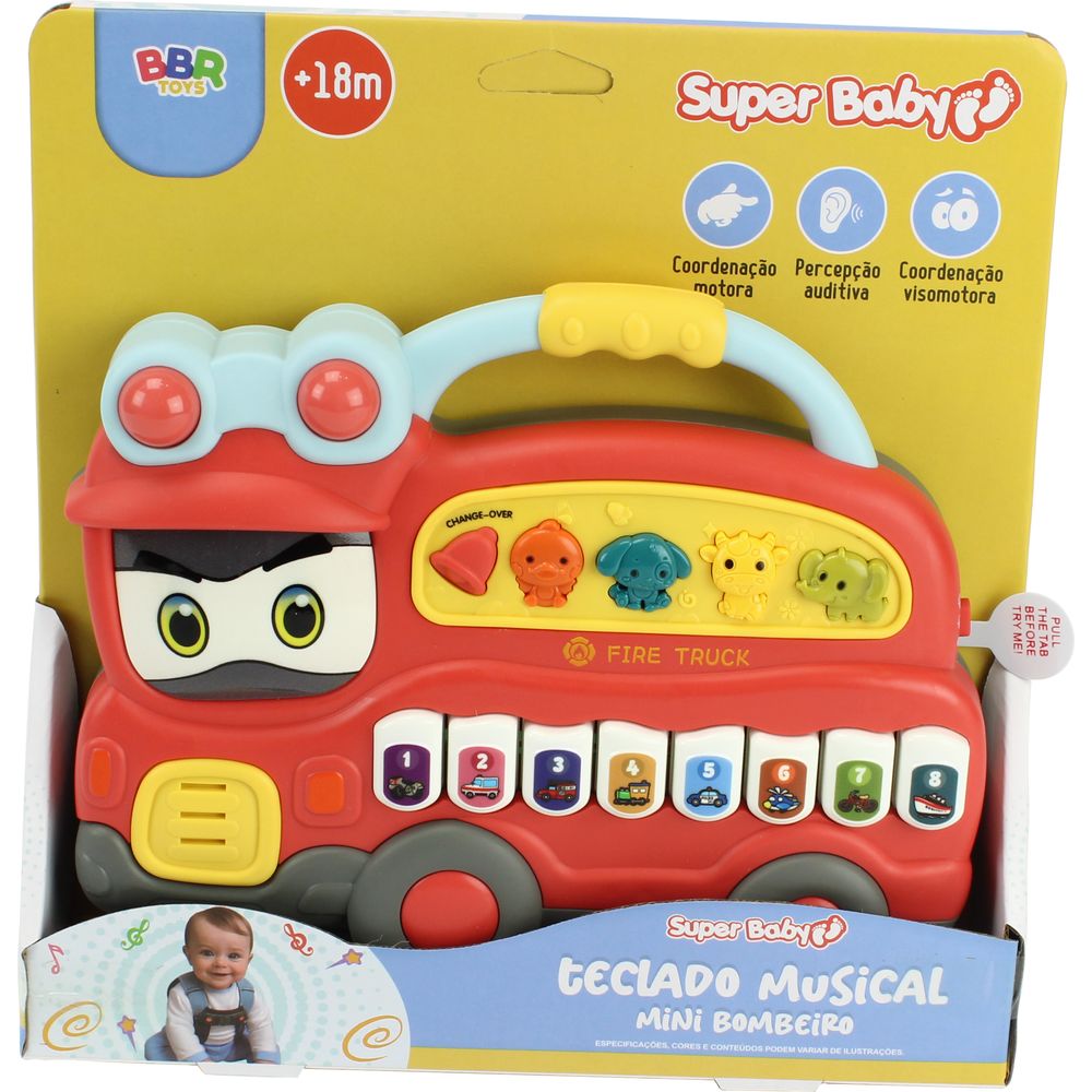 Teclado Musical Bombeiro - BBR Toys - Imagem 3