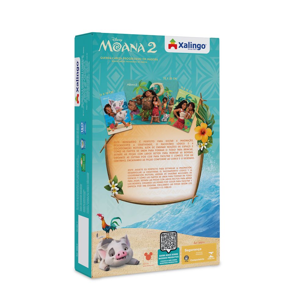 Quebra-Cabeça Progressivo Moana 2 - Xalingo - Imagem 3