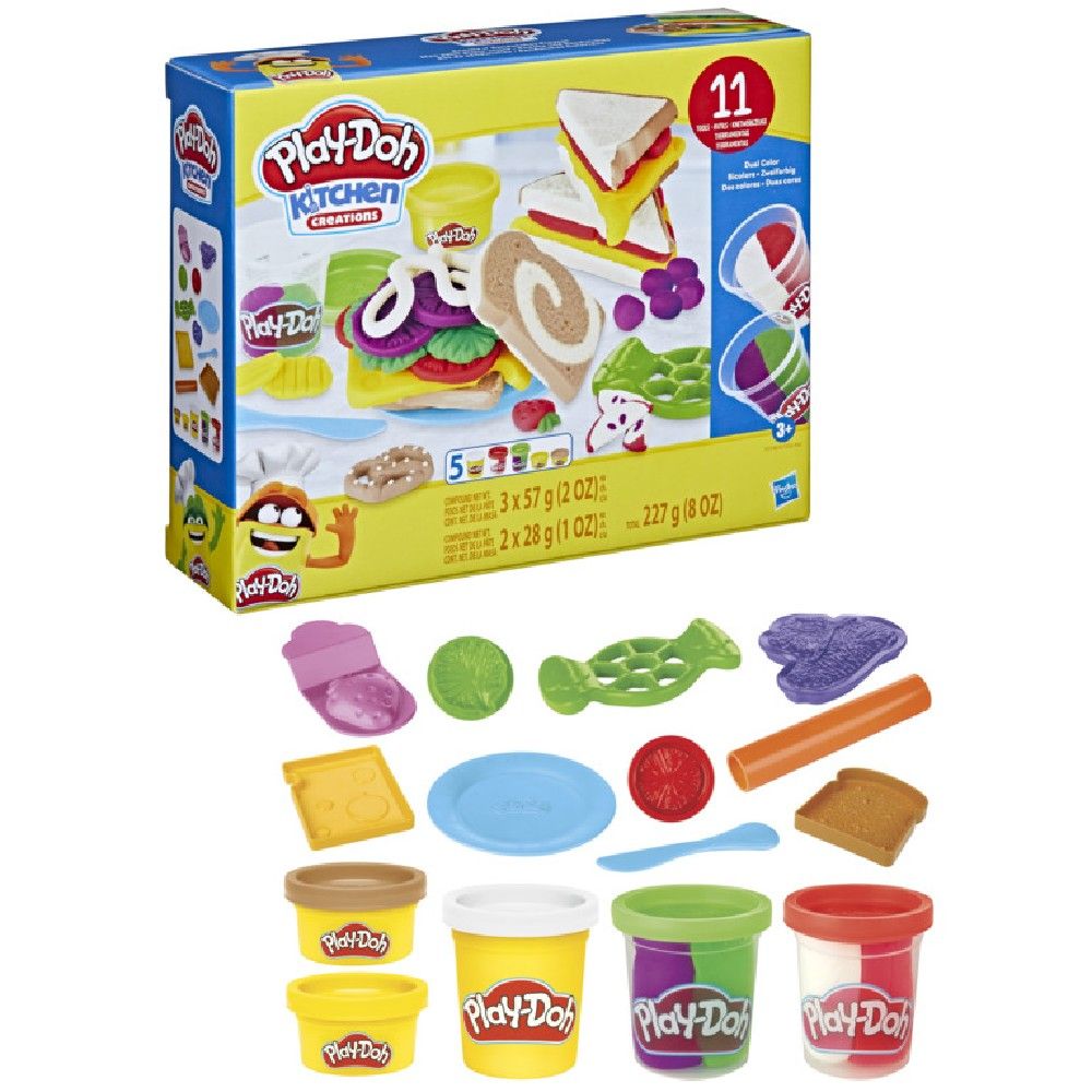 Massa de Modelar Playdoh Sanduíches Coloridos - Hasbro