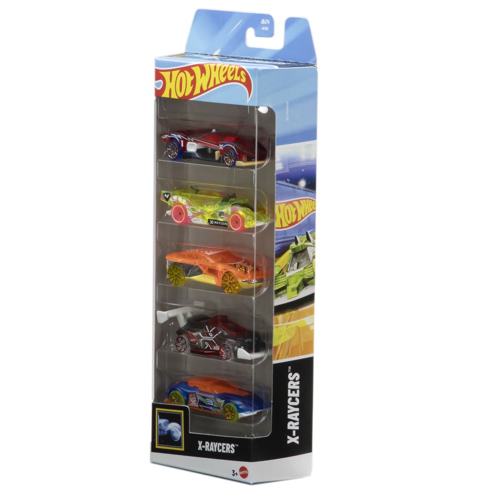 Hot Wheels Pacote 5 Veículos X-Raycers - Mattel - Imagem 2