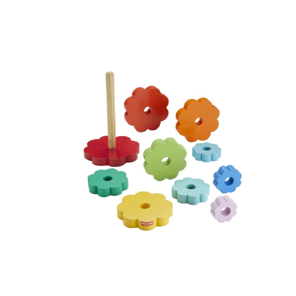 Fisher-Price Anéis Empilháveis de Madeira - Mattel - Imagem 2
