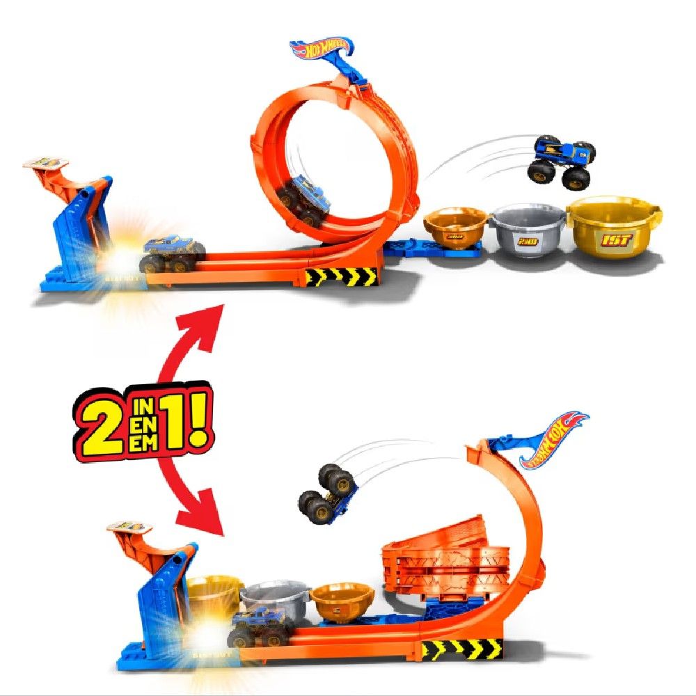 Hot Wheels Pista Troféu Bigfoot Giros Extremos - Mattel - Imagem 2