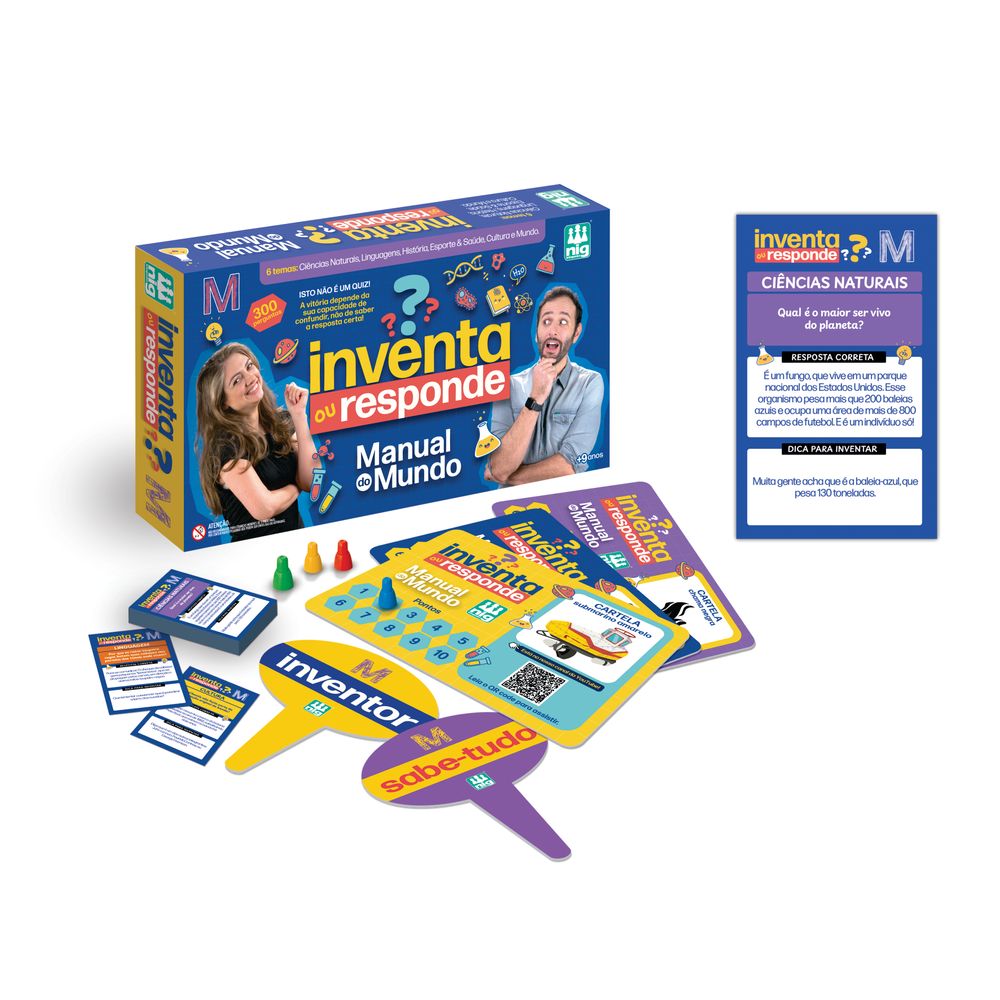 Jogo Inventa e Responde Manual do Mundo - Nig