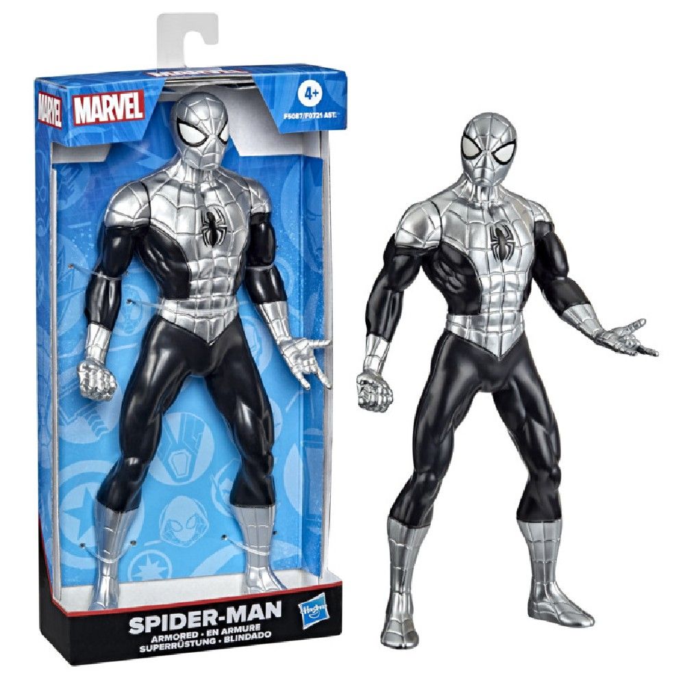 Figura Mighty Hero Series Homem Aranha Blindado 24cm - Hasbro