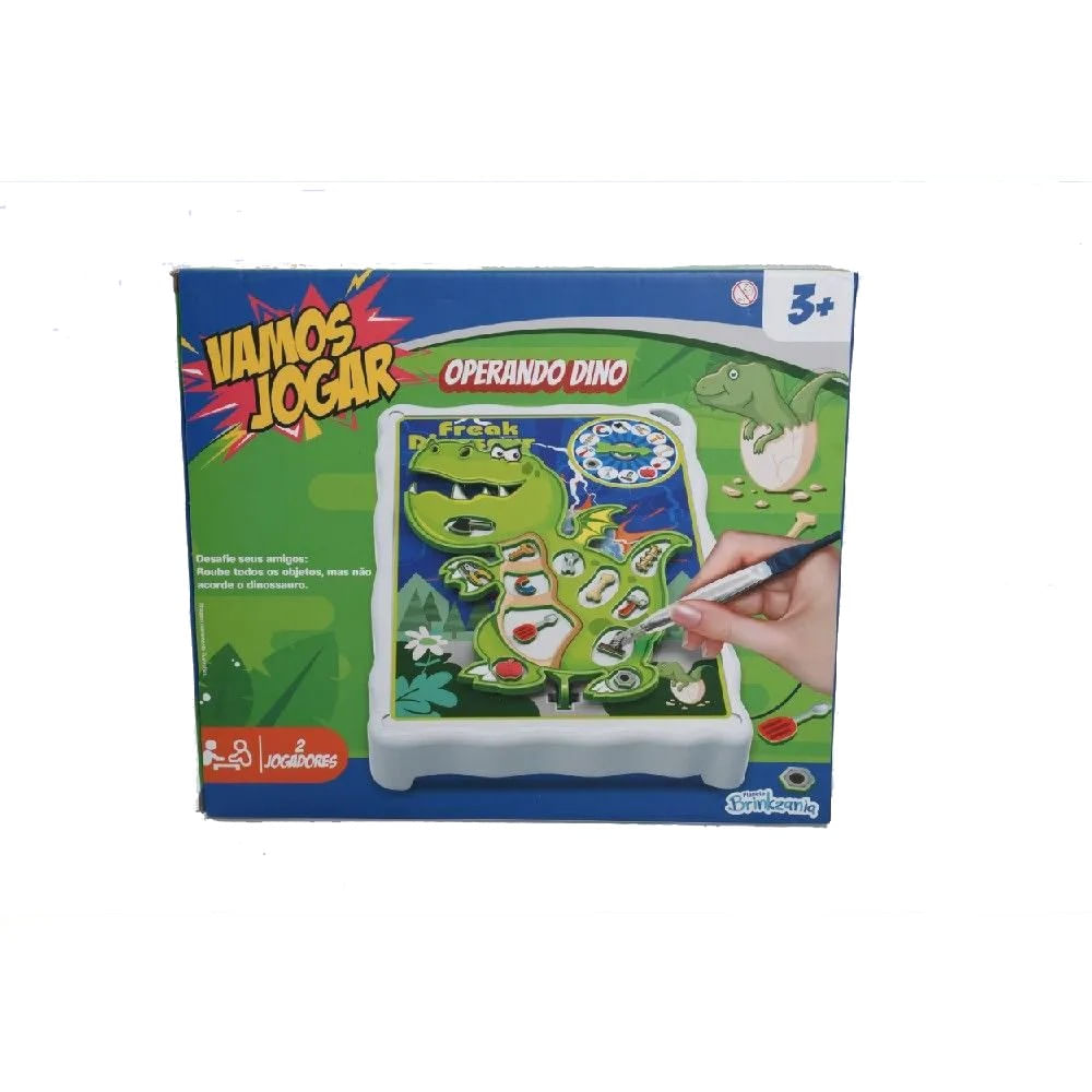 Jogo Pega Peças Operando Dino - Brinkzania