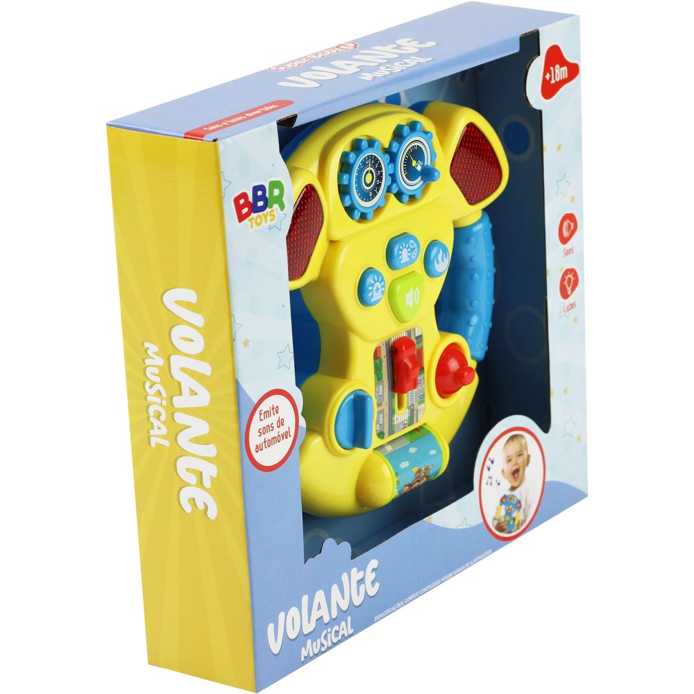 Volante Musical Amarelo - BBR Toys - Imagem 4