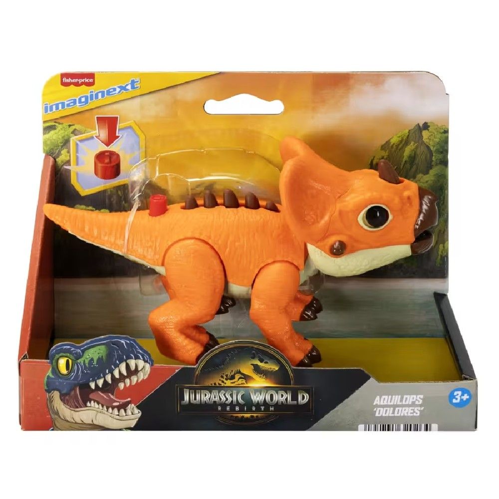 Imaginext Dinossauro Rebirth Aquilops - Mattel - Imagem 6