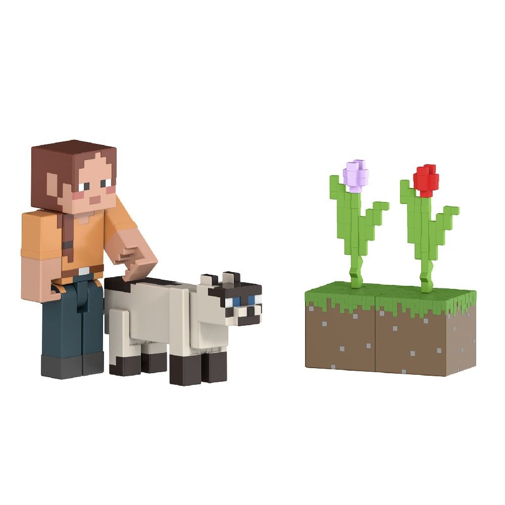 Minecraft Vanilla 2 Figuras Ari Errante do Campo - Mattel