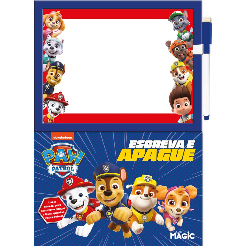 Livro Patrulha Canina Escreva e Apague - Ciranda Cultural