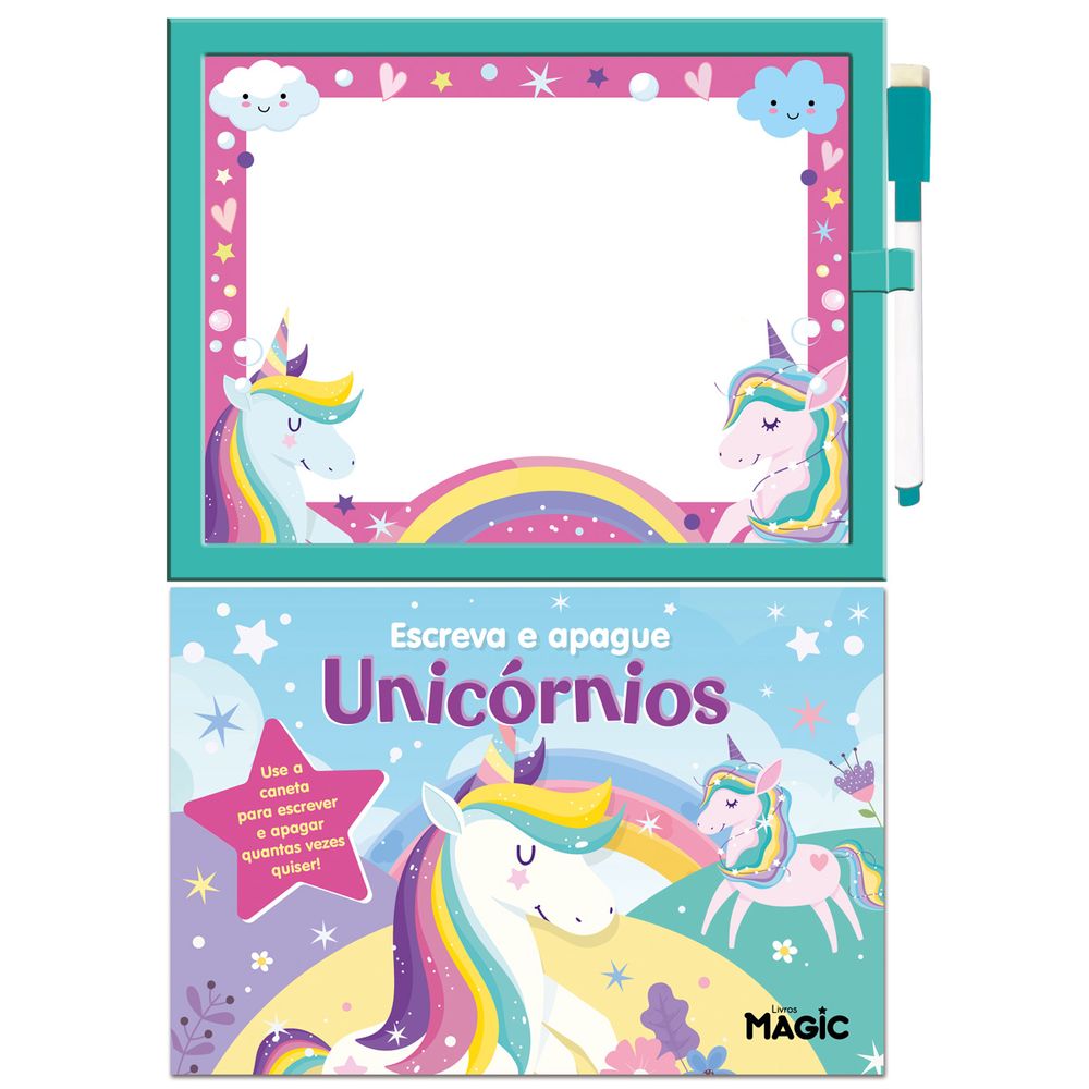 Livro Escreva e Apague Unicórnios - Ciranda Cultural