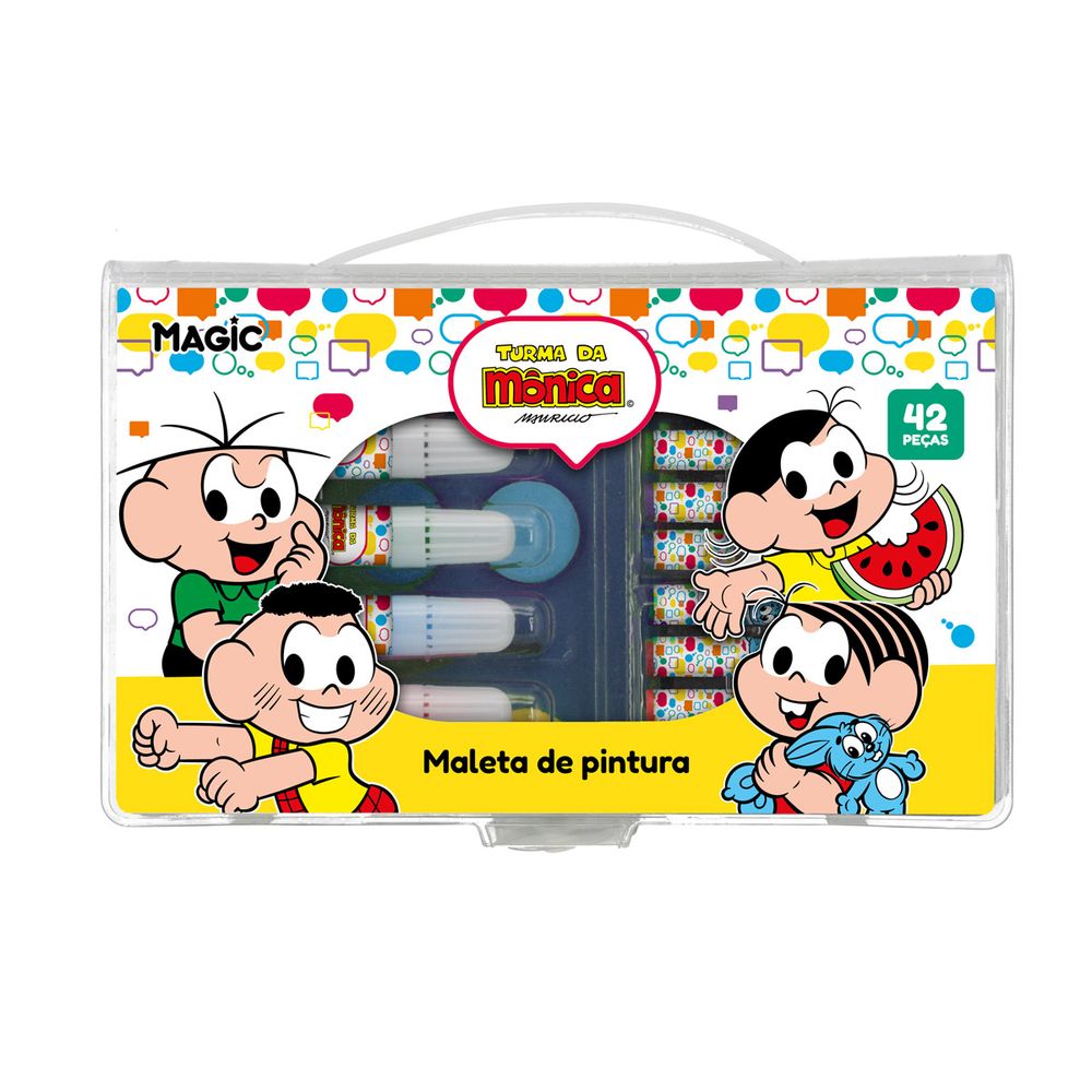 Turma da Mônica Maleta Pintura 42 Peças - Ciranda Cultural