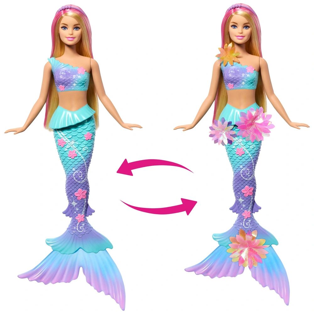 Barbie Boneca Sereia com Transformação de Flor - Mattel - Imagem 3