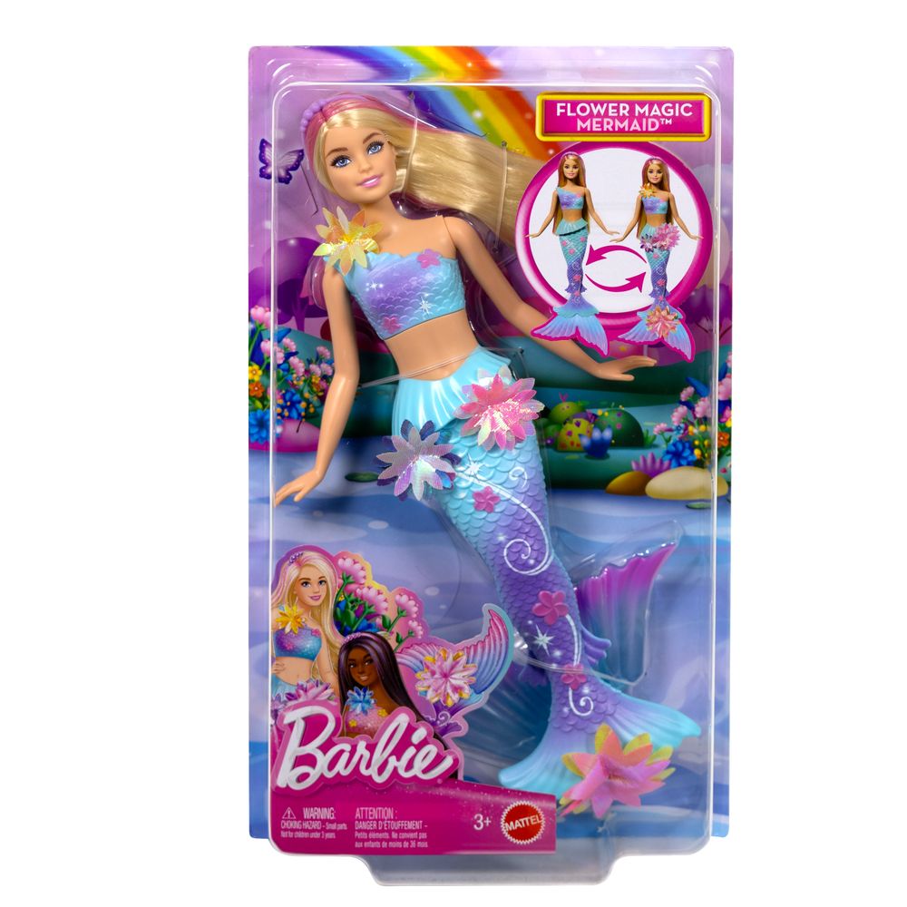 Barbie Boneca Sereia com Transformação de Flor - Mattel - Imagem 5