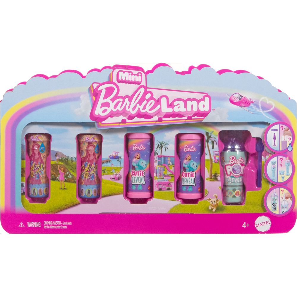 Barbie Mini BarbieLand Reveal Pacote com 5 - Mattel