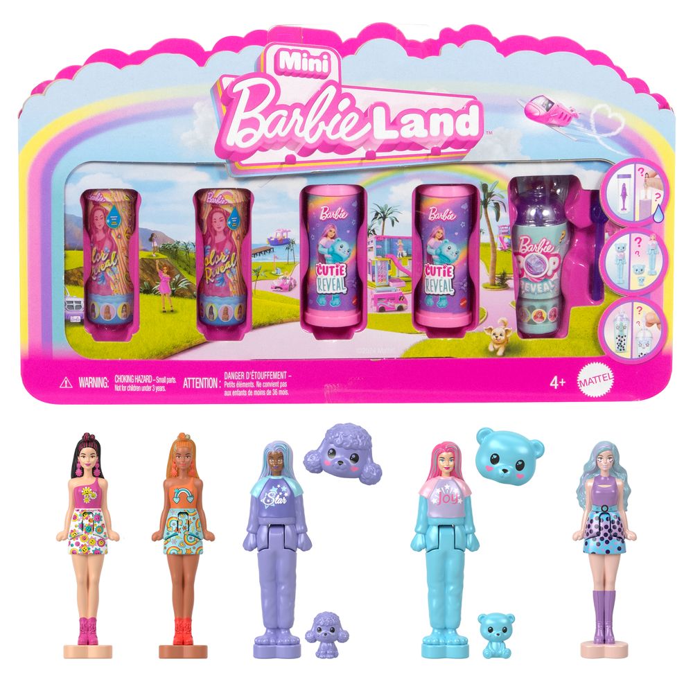 Barbie Mini BarbieLand Reveal Pacote com 5 - Mattel - Imagem 2