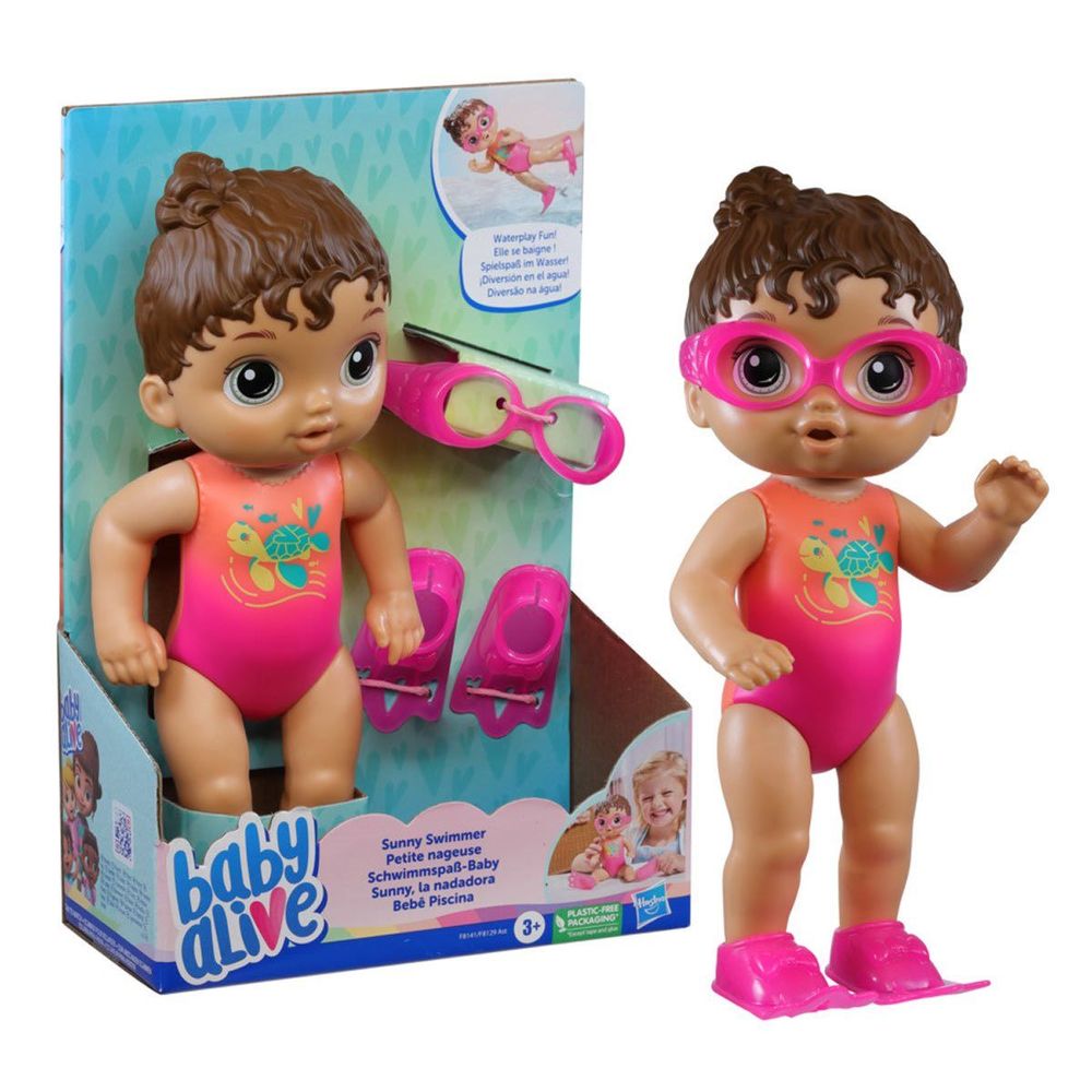 Baby Alive Bebê Piscina Morena - Hasbro - Imagem 3