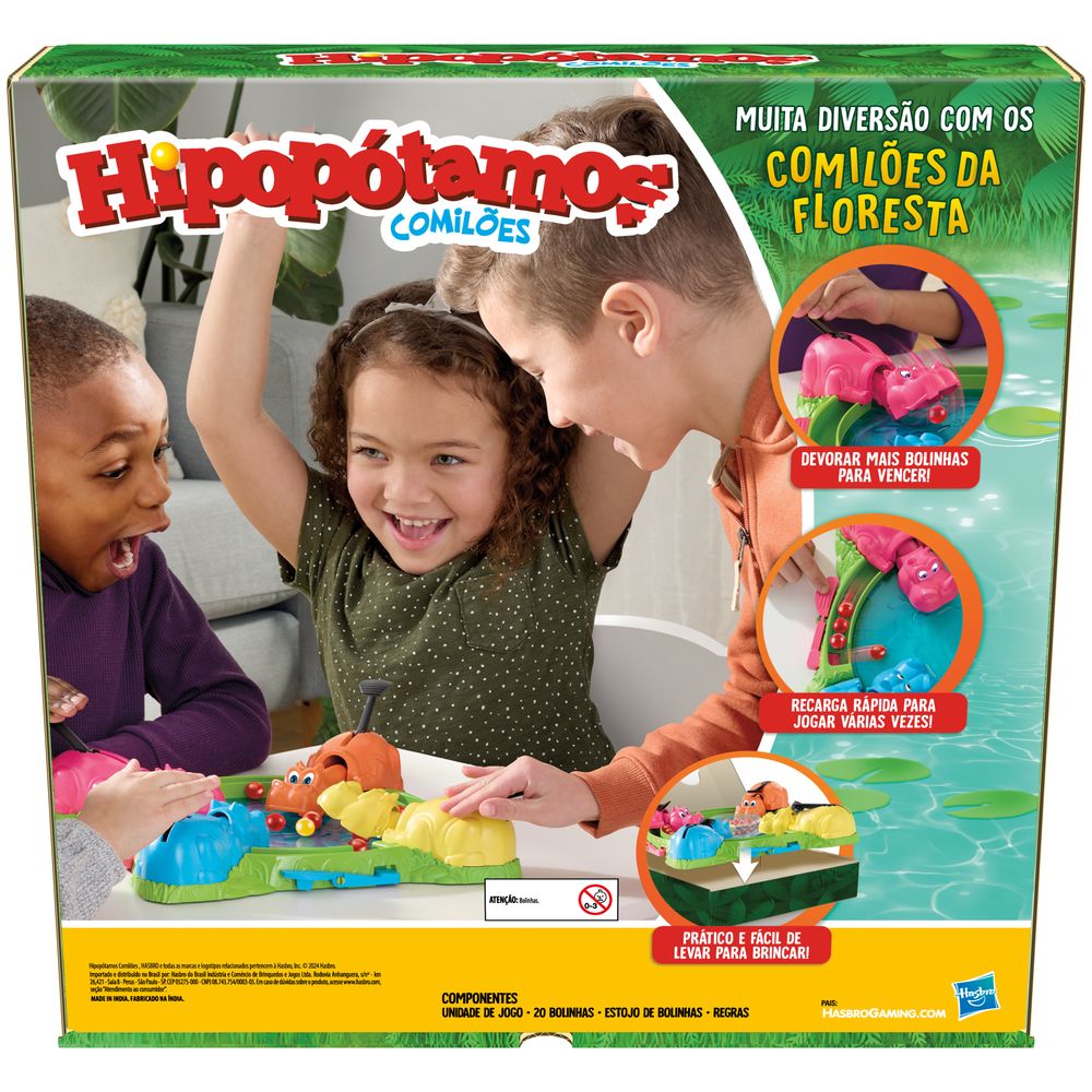 Jogo Hipopótamos Comilões Novo - Hasbro - Imagem 4