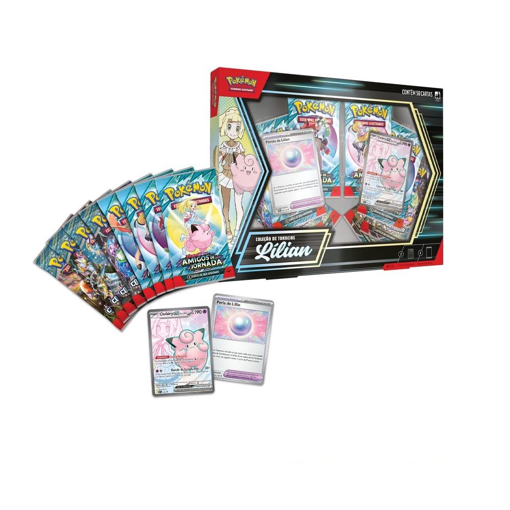 Pokémon Box Coleção Torneios Lilian - Copag - Imagem 2