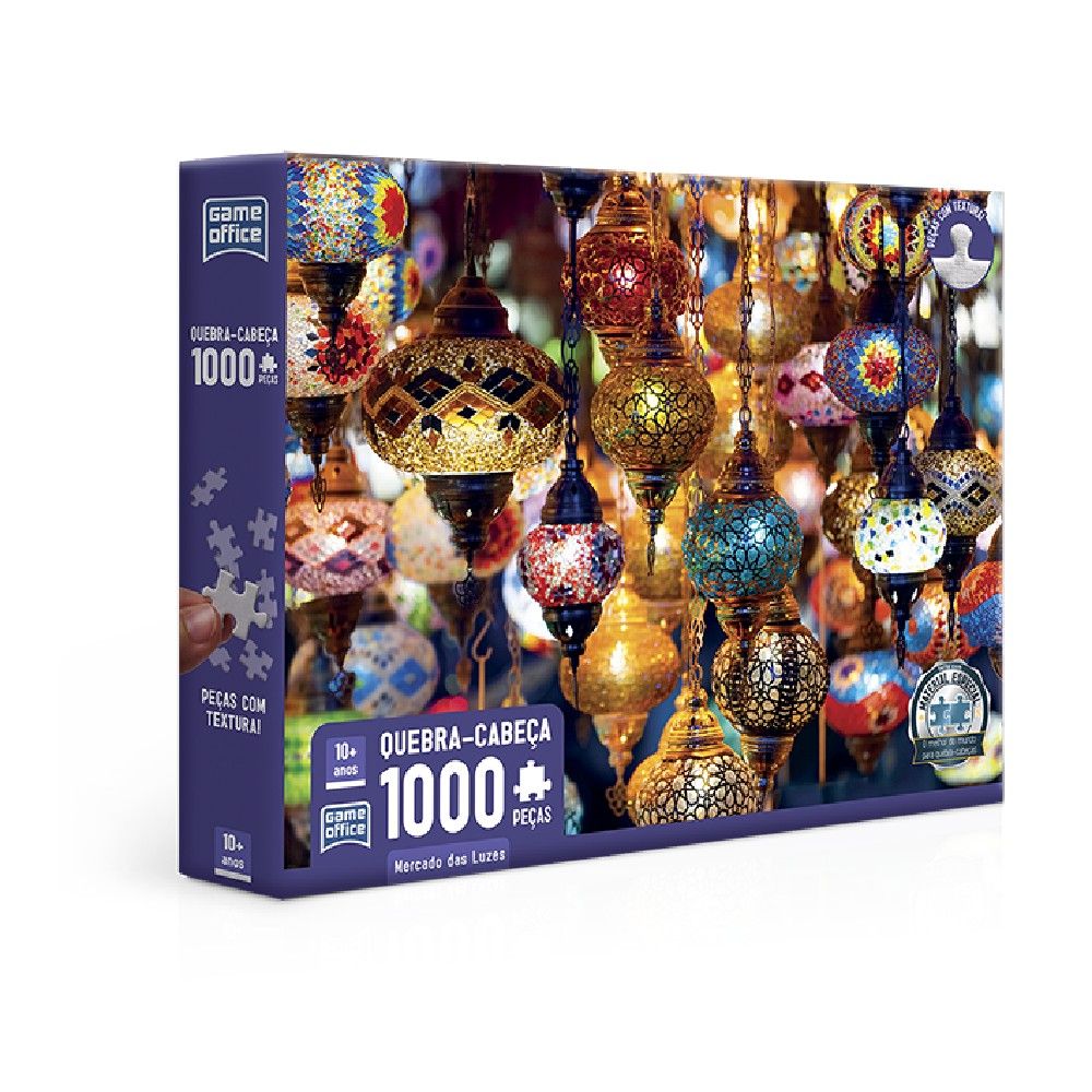 Quebra-cabeça 1000 Peças Mercado das Luzes - Toyster