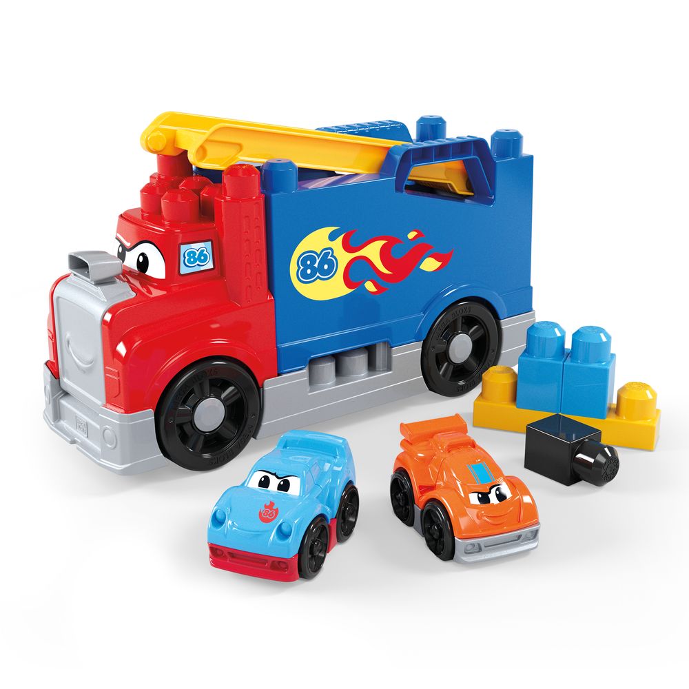 Mega Bloks Caminhão de Corridas Construa e Corra - Mattel - Imagem 2