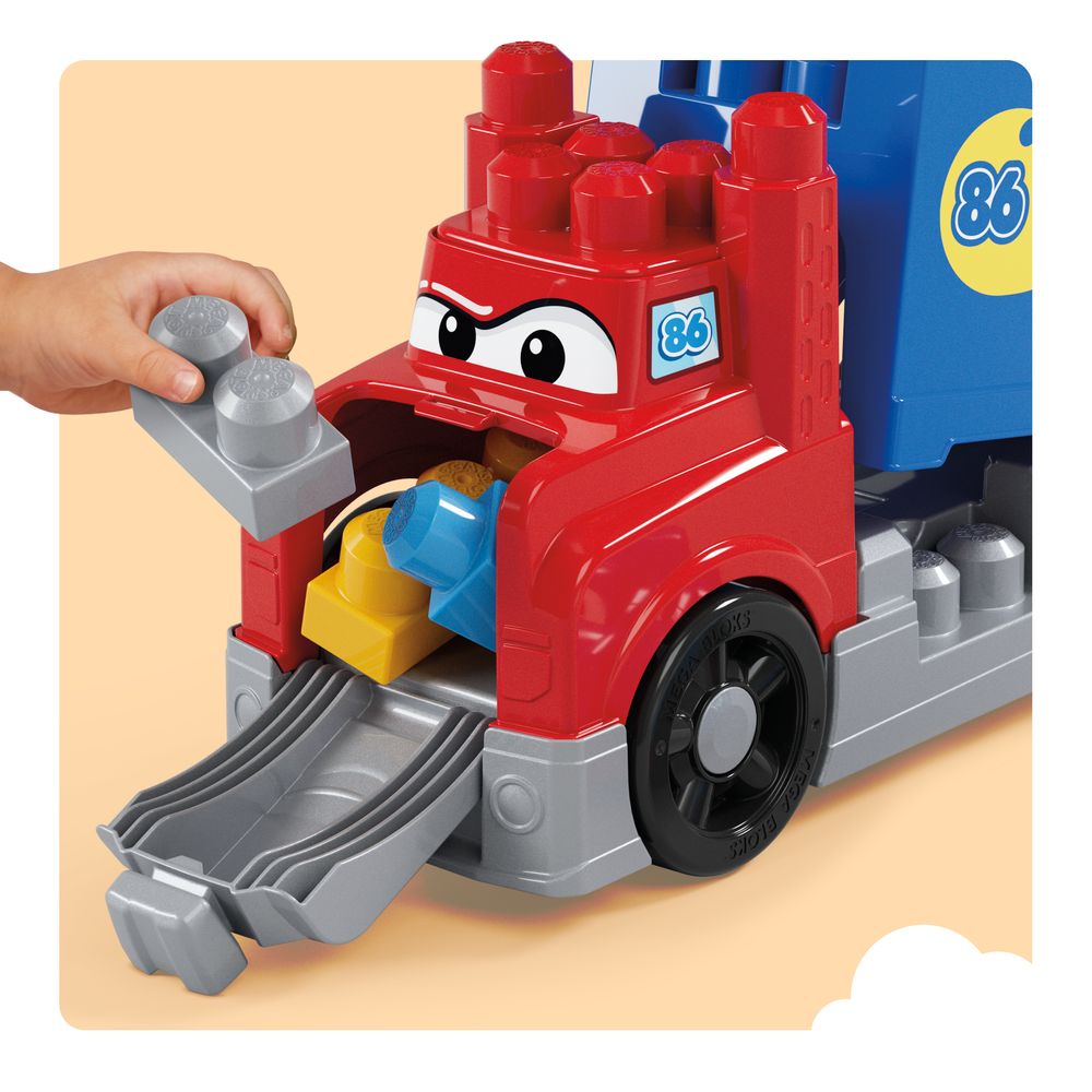 Mega Bloks Caminhão de Corridas Construa e Corra - Mattel - Imagem 4