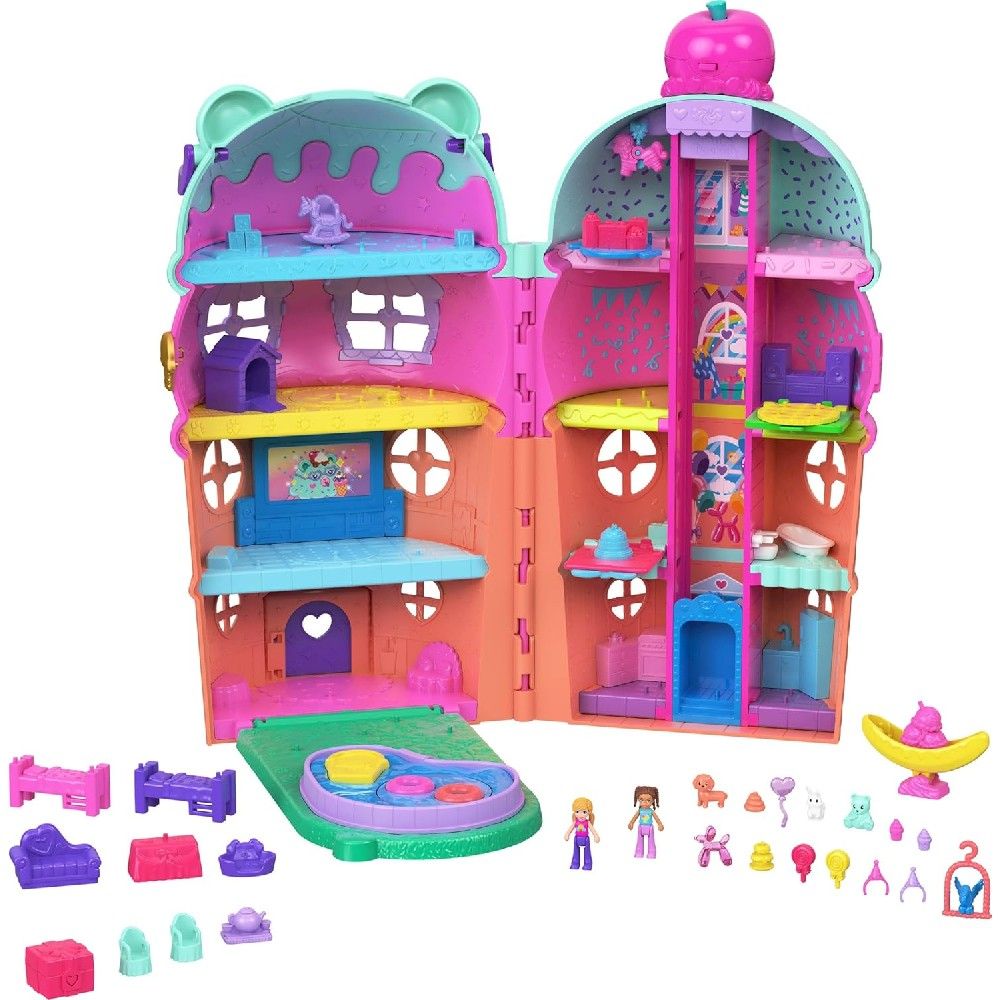 Polly Pocket Conjunto Estojo Casa de Sorvete - Mattel - Imagem 2