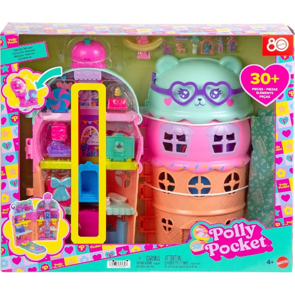 Polly Pocket Conjunto Estojo Casa de Sorvete - Mattel - Imagem 5