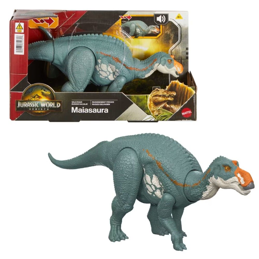 Jurassic World Rebirth Rugido Selvagem Maiasaura - Mattel