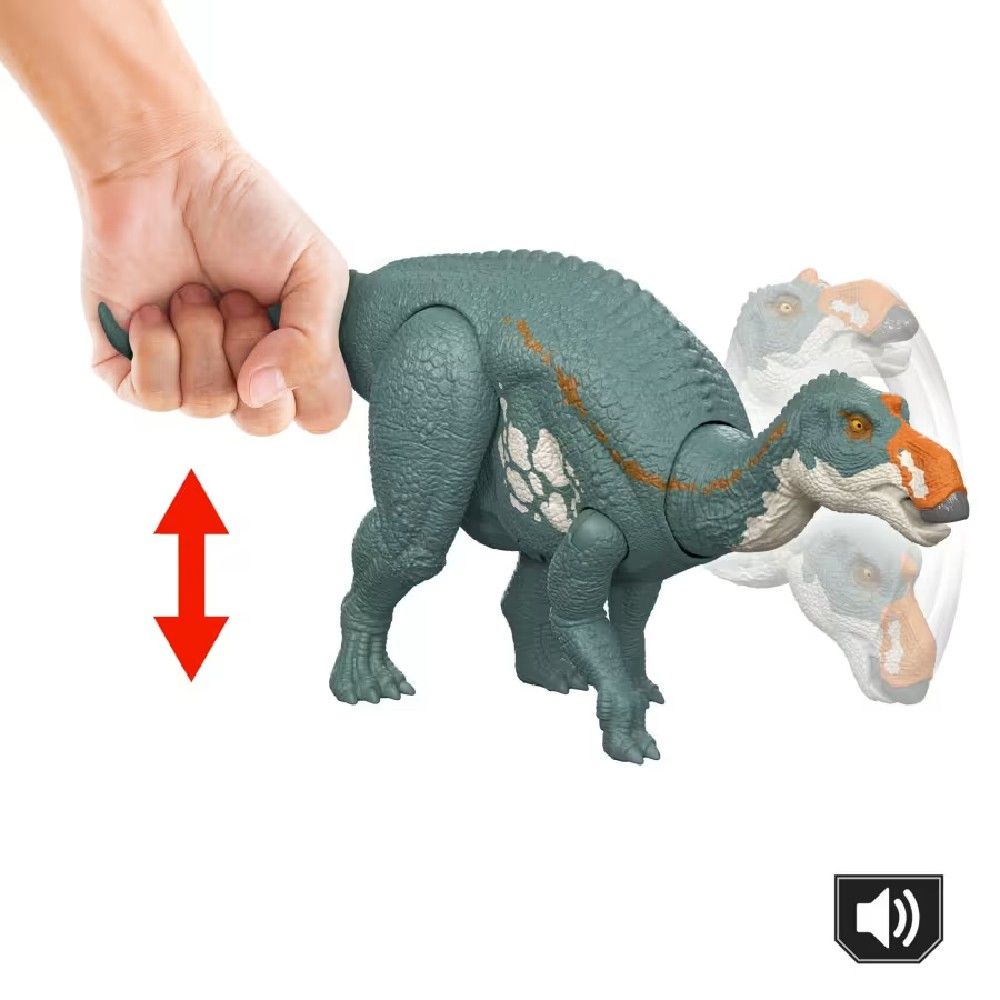 Jurassic World Rebirth Rugido Selvagem Maiasaura - Mattel - Imagem 4