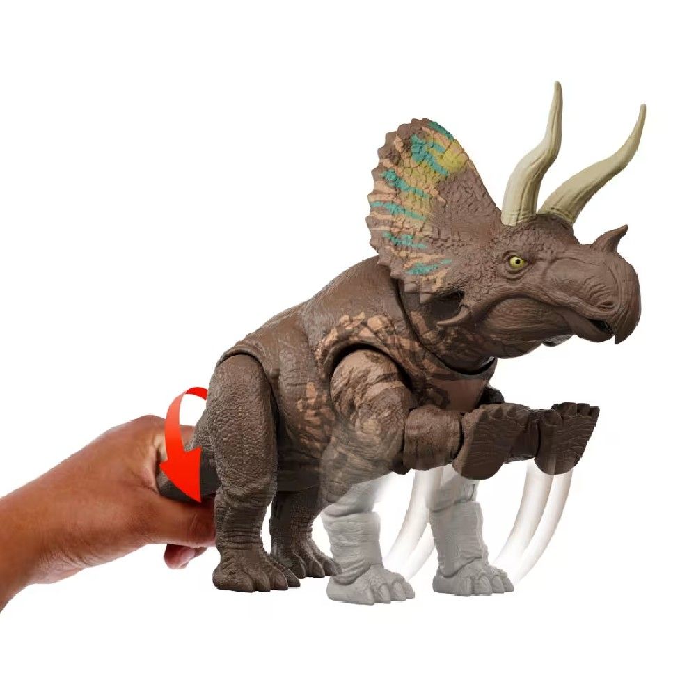 Jurassic World Rebirth Rastreador Eotriceratops - Mattel - Imagem 3