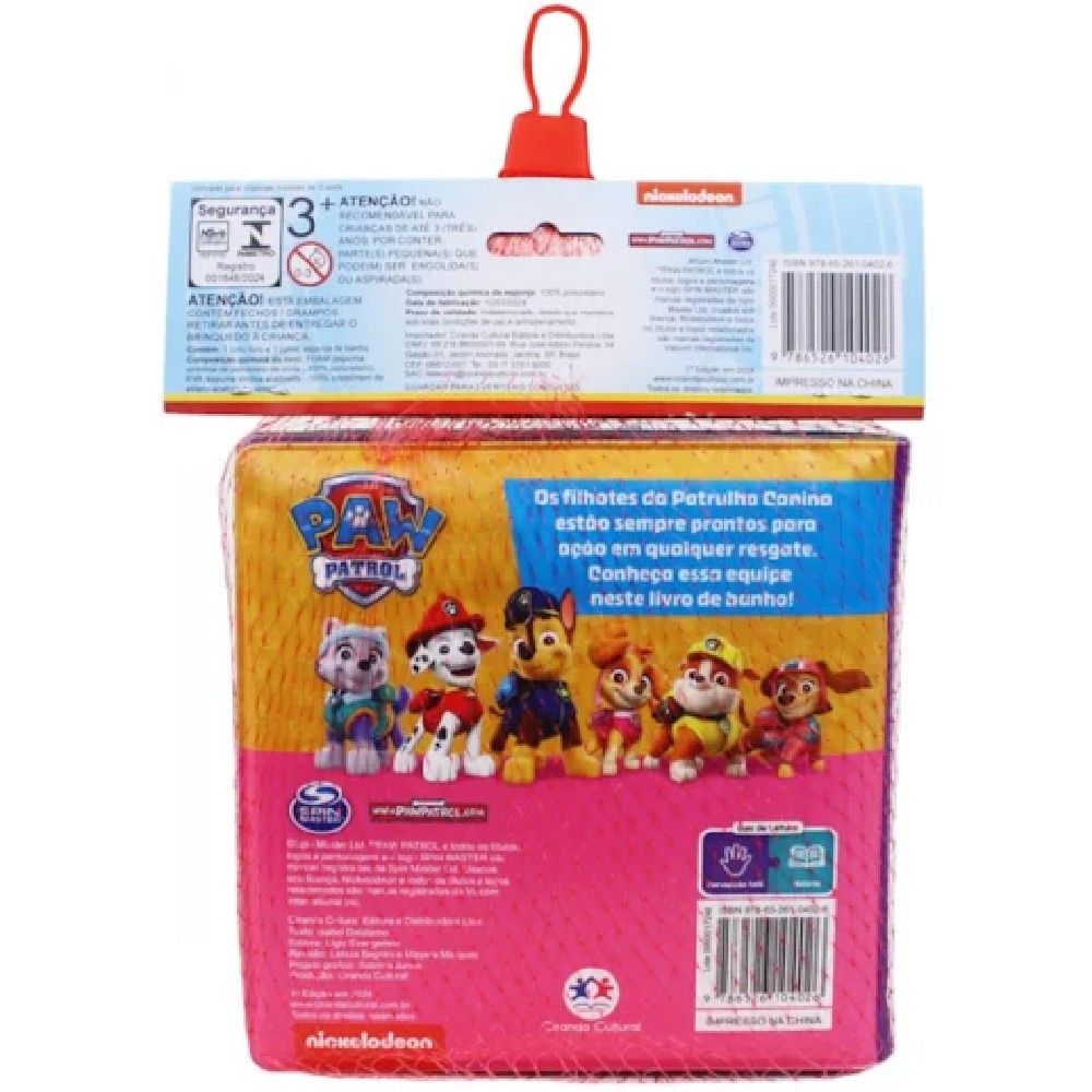 Livro Patrulha Canina Minha Esponjinha - Ciranda Cultural - Imagem 3