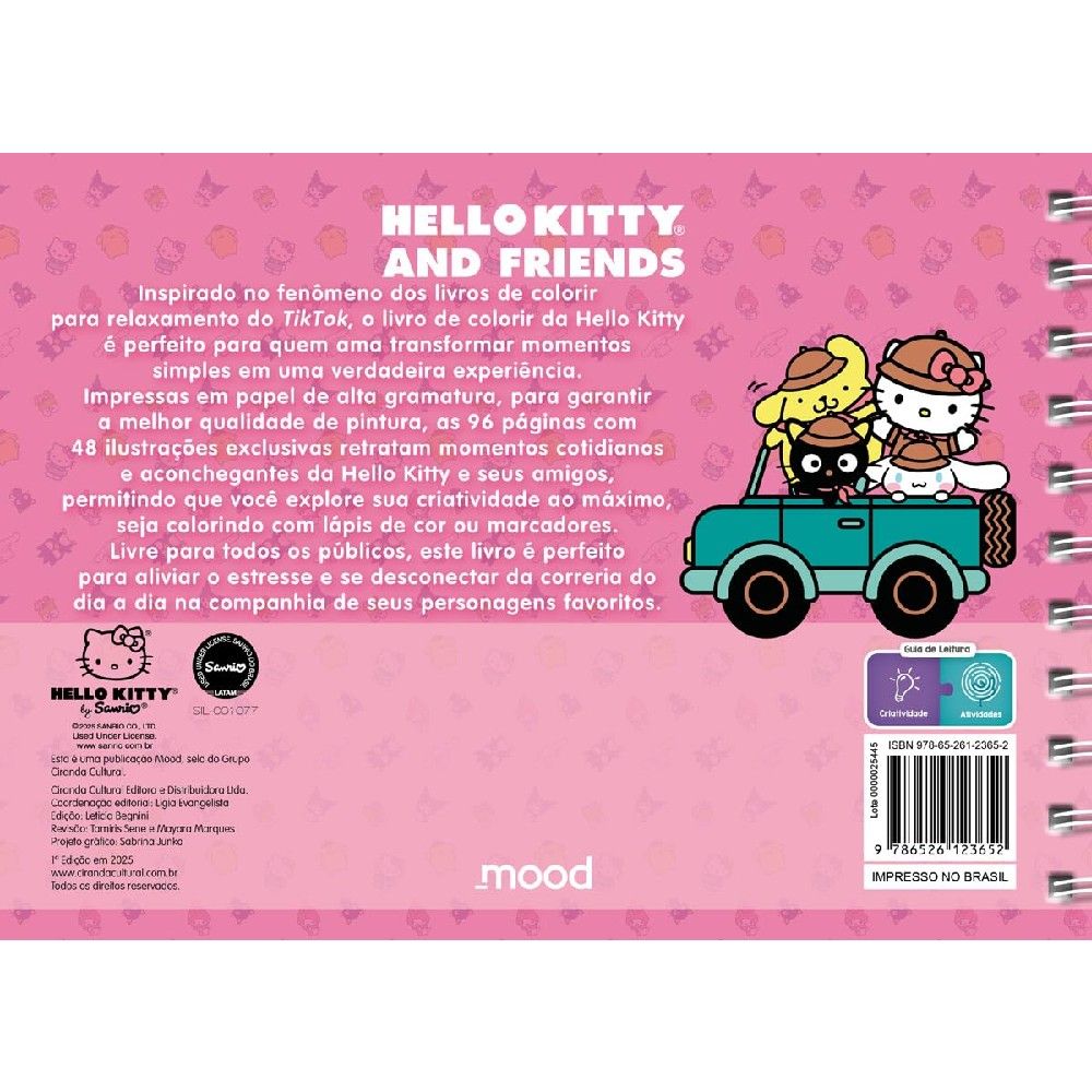 Hello Kitty And Friends Cozy Coloring Book - Ciranda Cultural - Imagem 3