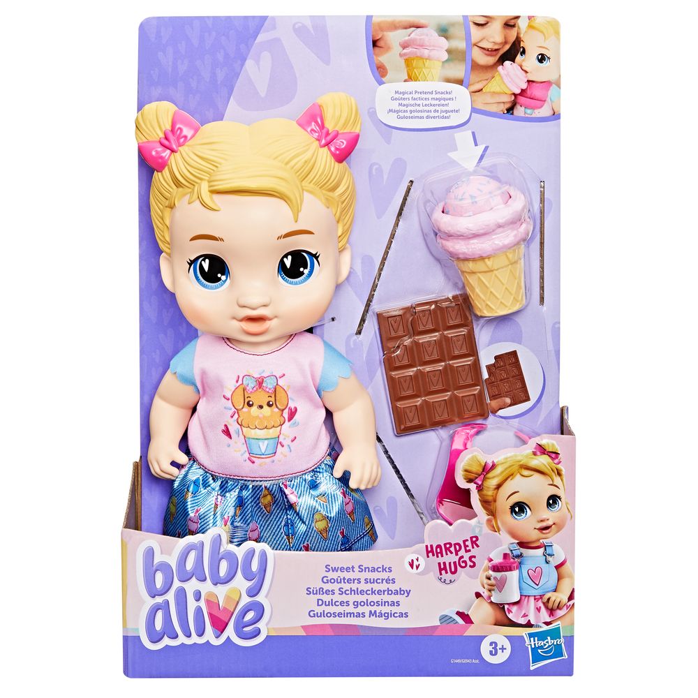 Baby Alive Guloseimas Mágicas Harper Hugs Loira - Hasbro - Imagem 3