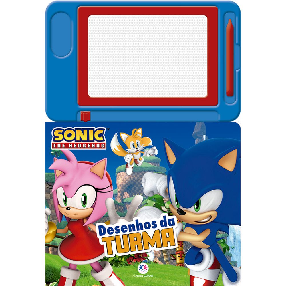 Livro Lousa Sonic Desenhos da Turma - Ciranda Cultural