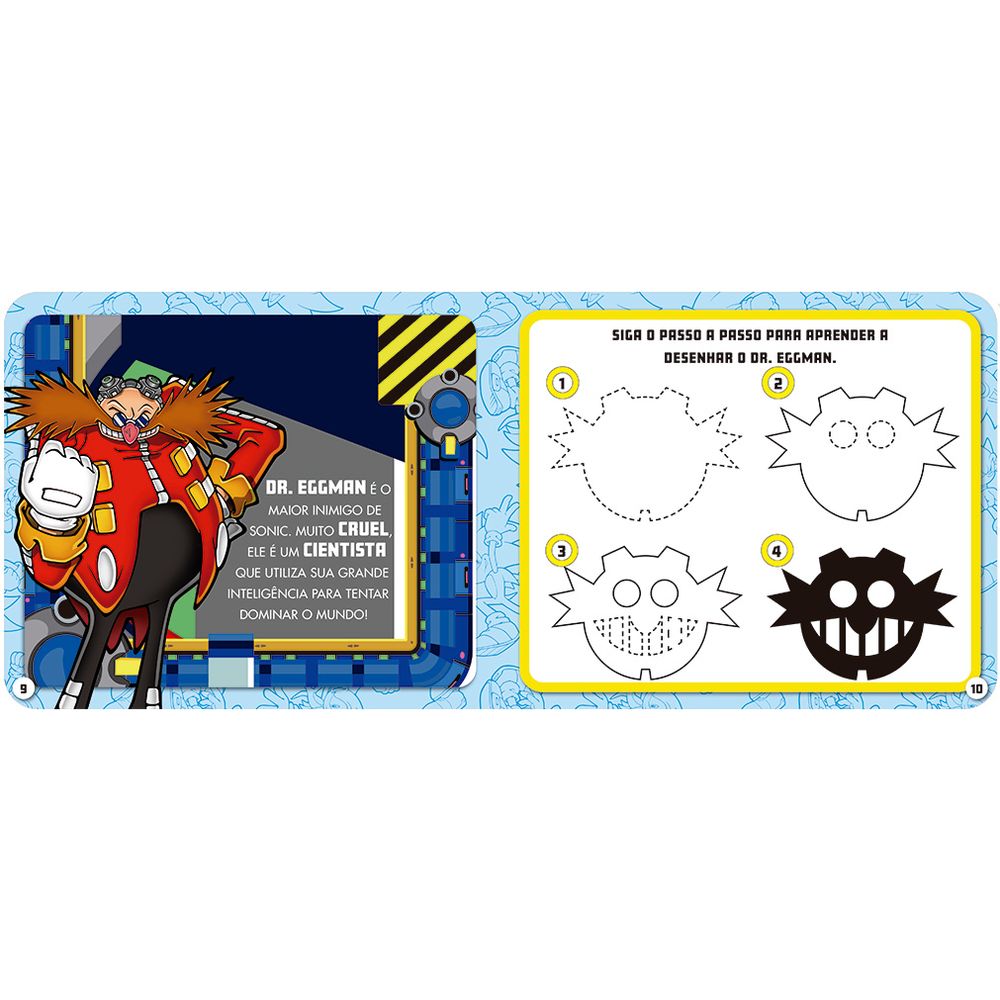 Livro Lousa Sonic Desenhos da Turma - Ciranda Cultural - Imagem 2