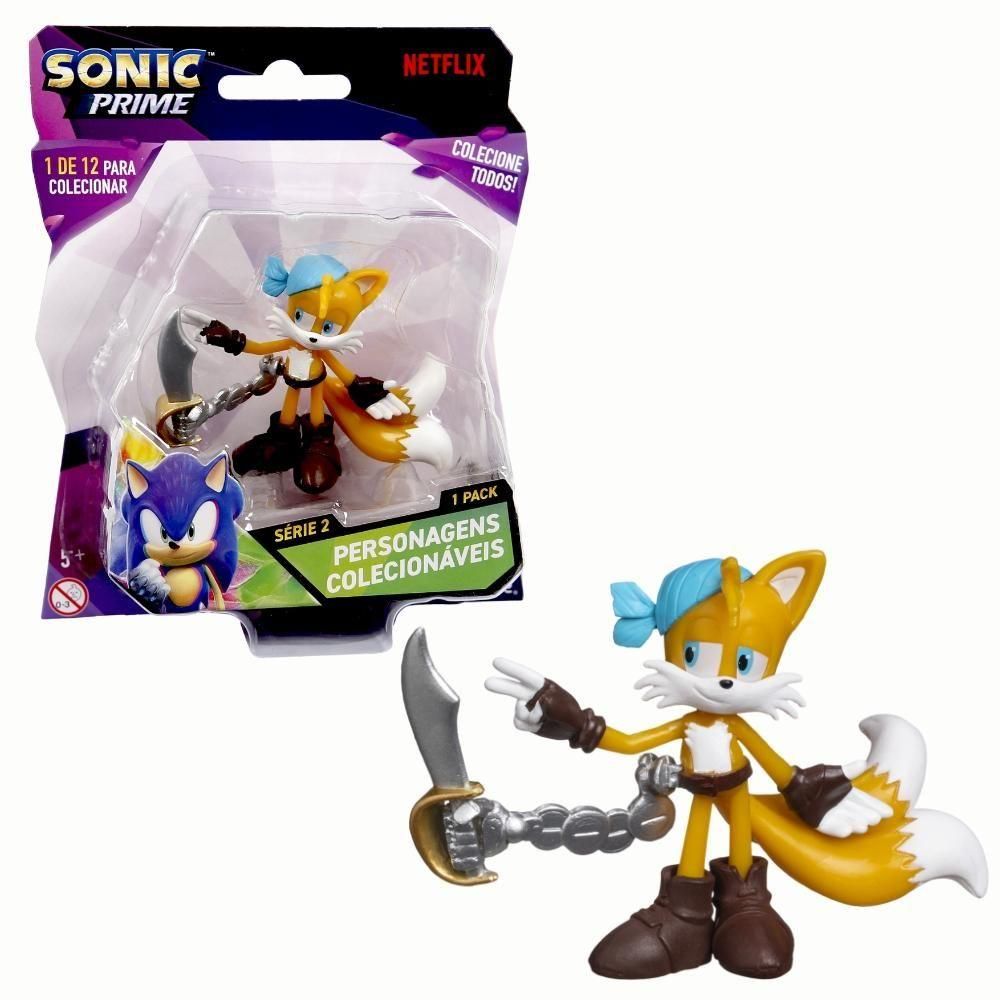 Boneco Sonic Tails Pirata - Candide - Imagem 2
