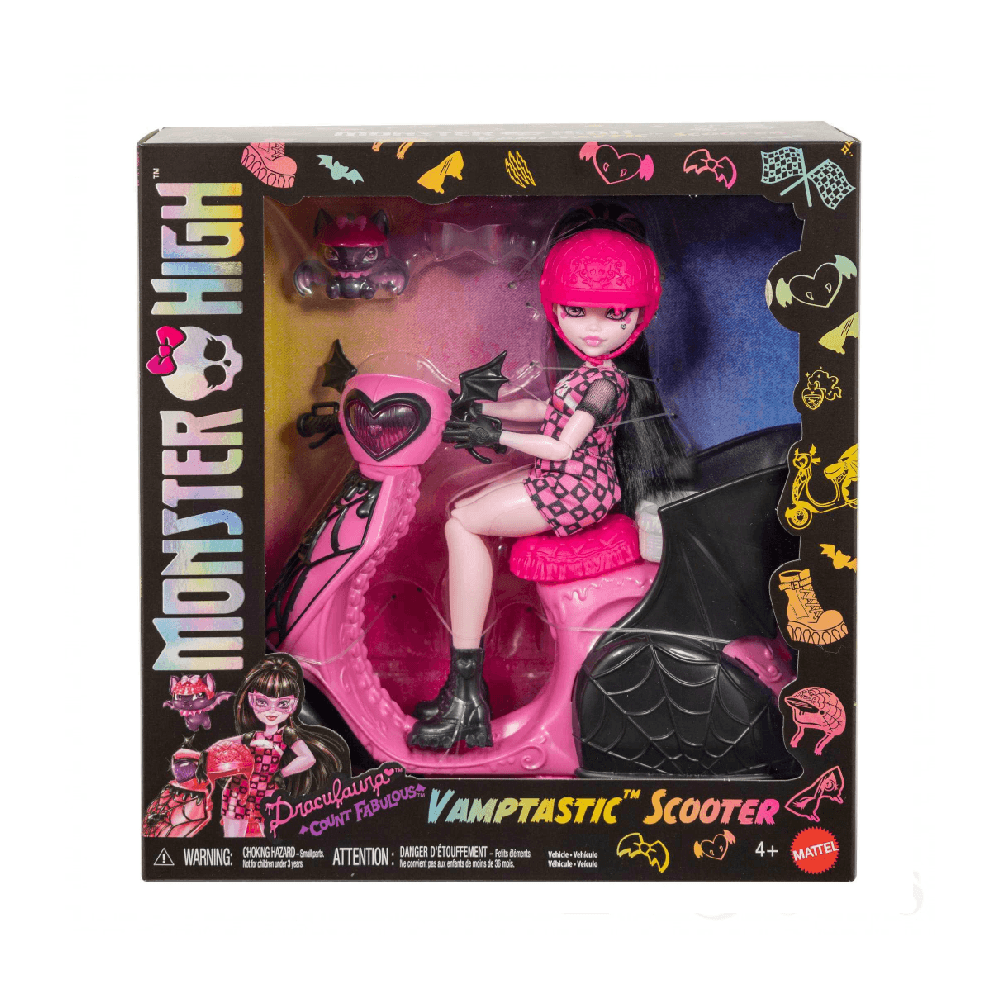 Monster High Draculaura Com Scooter - Mattel - Imagem 4