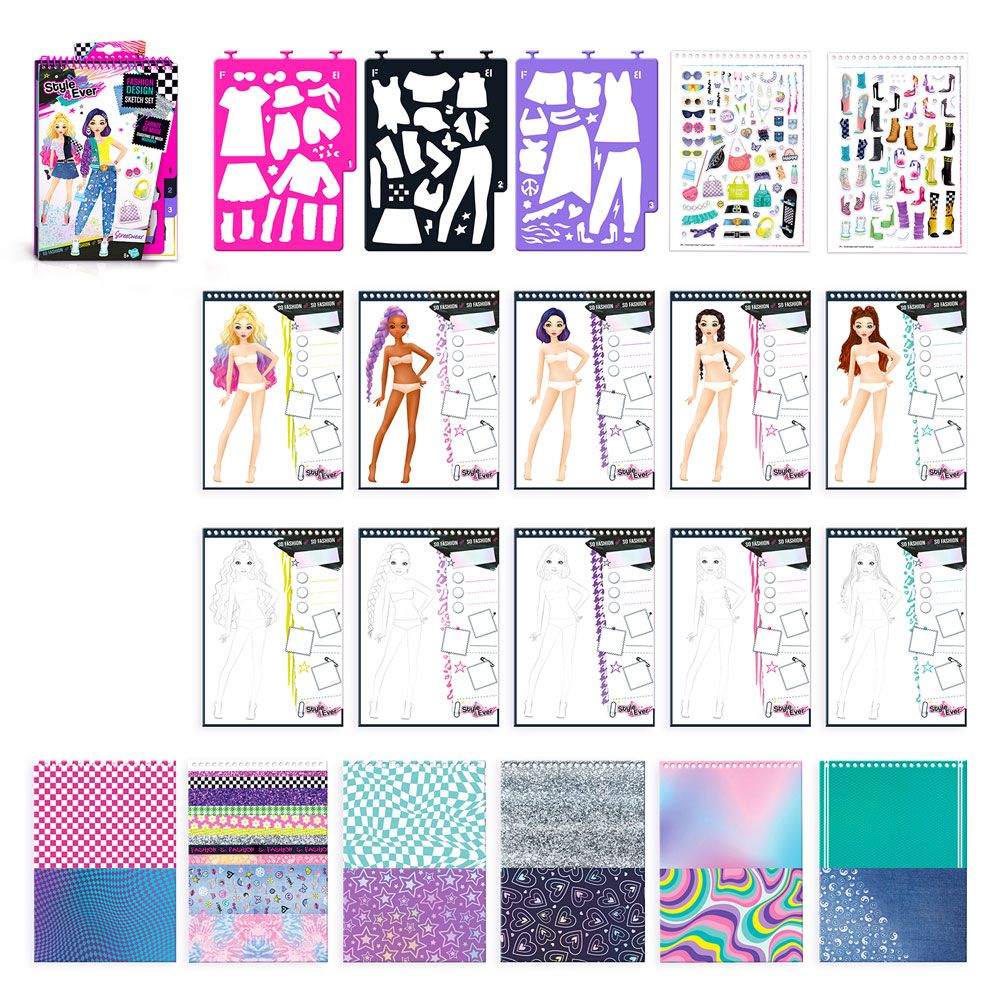 Fun Fashion Designer Sketch Steetwear - Fun Divirta-se - Imagem 2