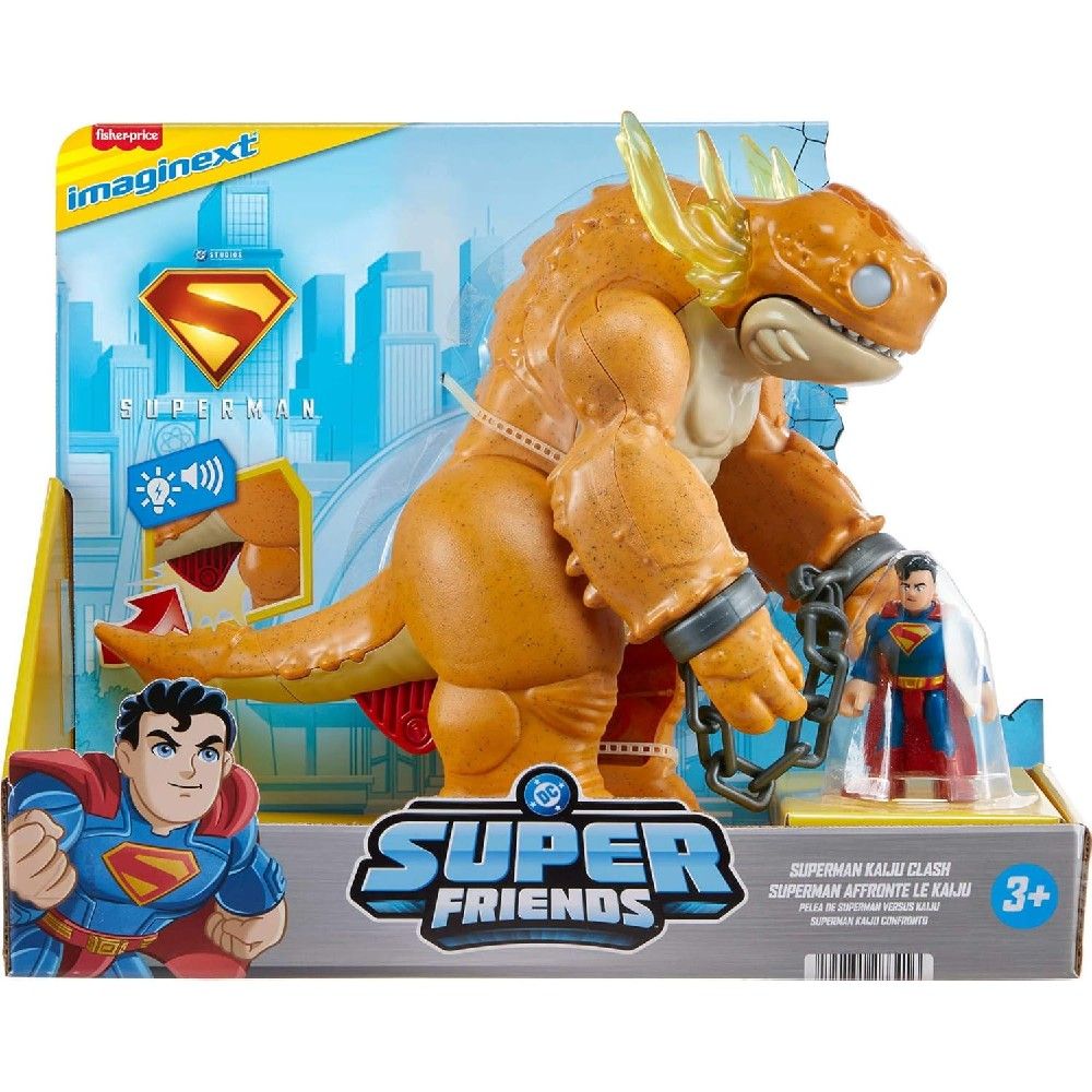 Imaginext Figura Superman e Kaiju - Mattel - Imagem 3