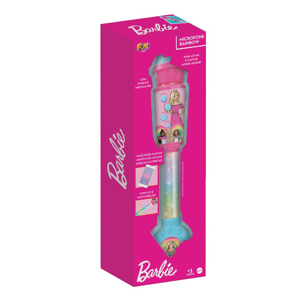 Barbie Microfone Rainbow - Fun Divirta-se - Imagem 2