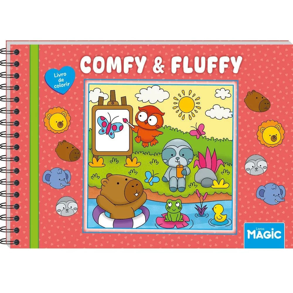 Kit Livros de Colorir Comfy and Fluffy e Cute and Cozy - Ciranda Cultural - Imagem 2