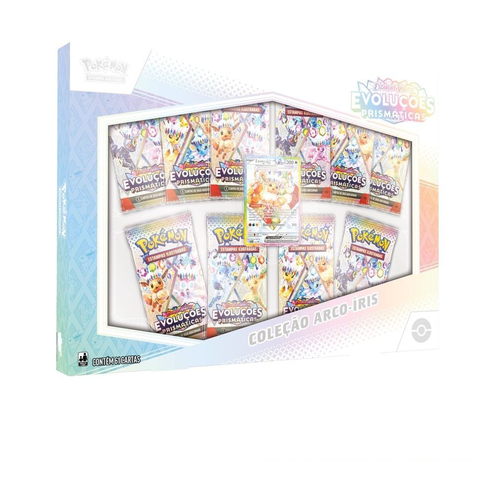 Pokémon EV 8.5 Box Coleção Arco-íris - Copag - Imagem 2