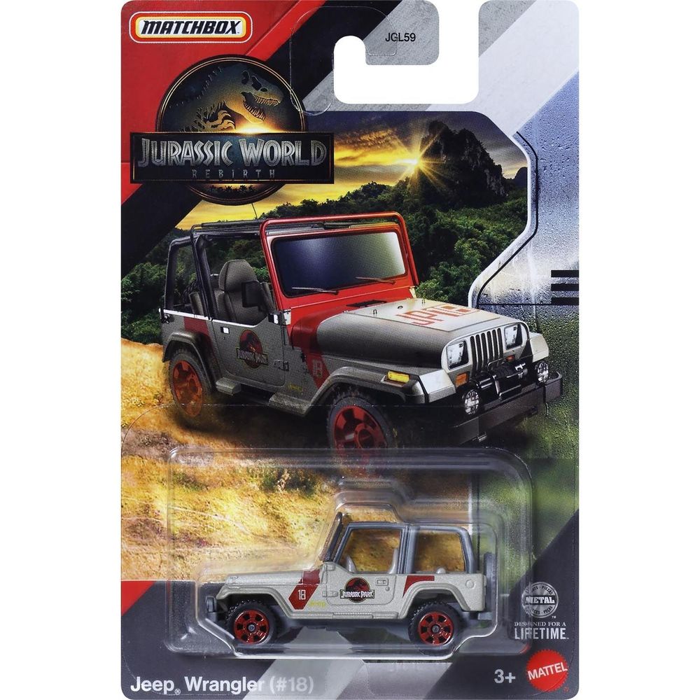 Matchbox Jurassic World Rebirth Jeep Wrangler - Mattel