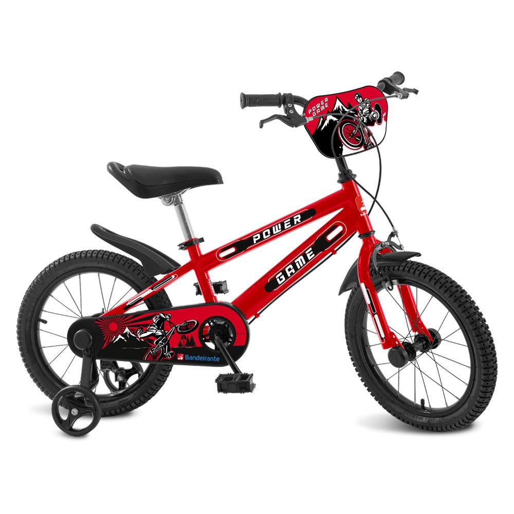 Bicicleta Aro 16 Power Game Vermelha - Bandeirante