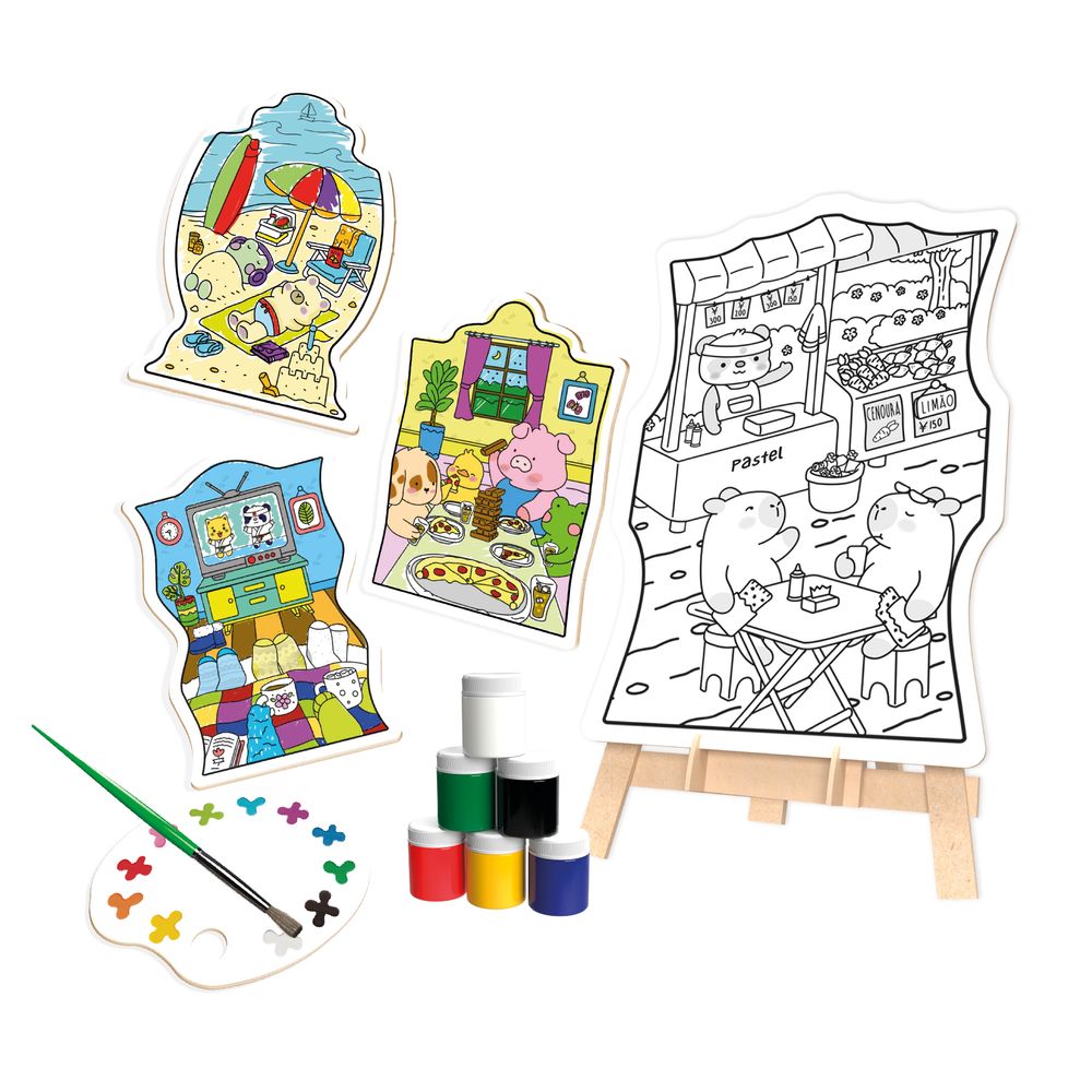 Kit Pintura Cozy e Comfy - Brincadeira de criança