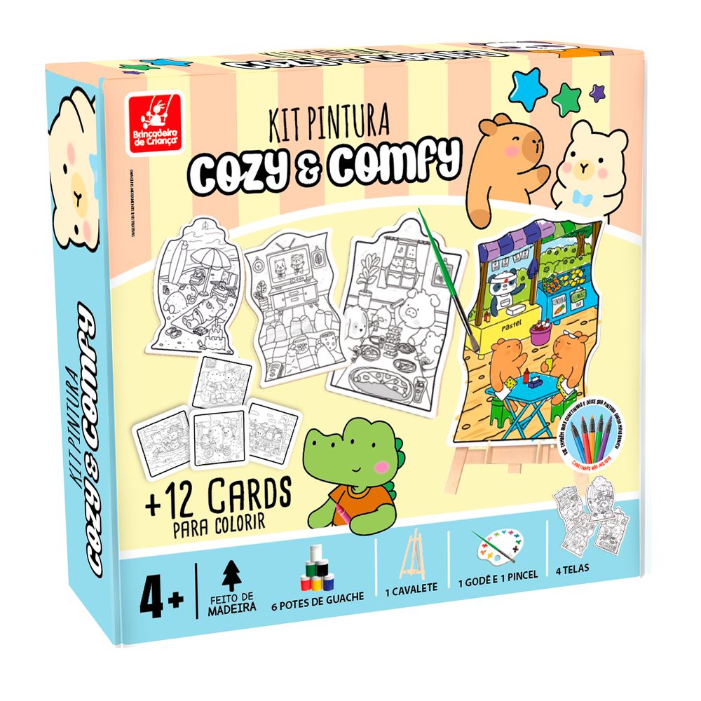 Kit Pintura Cozy e Comfy - Brincadeira de criança - Imagem 2