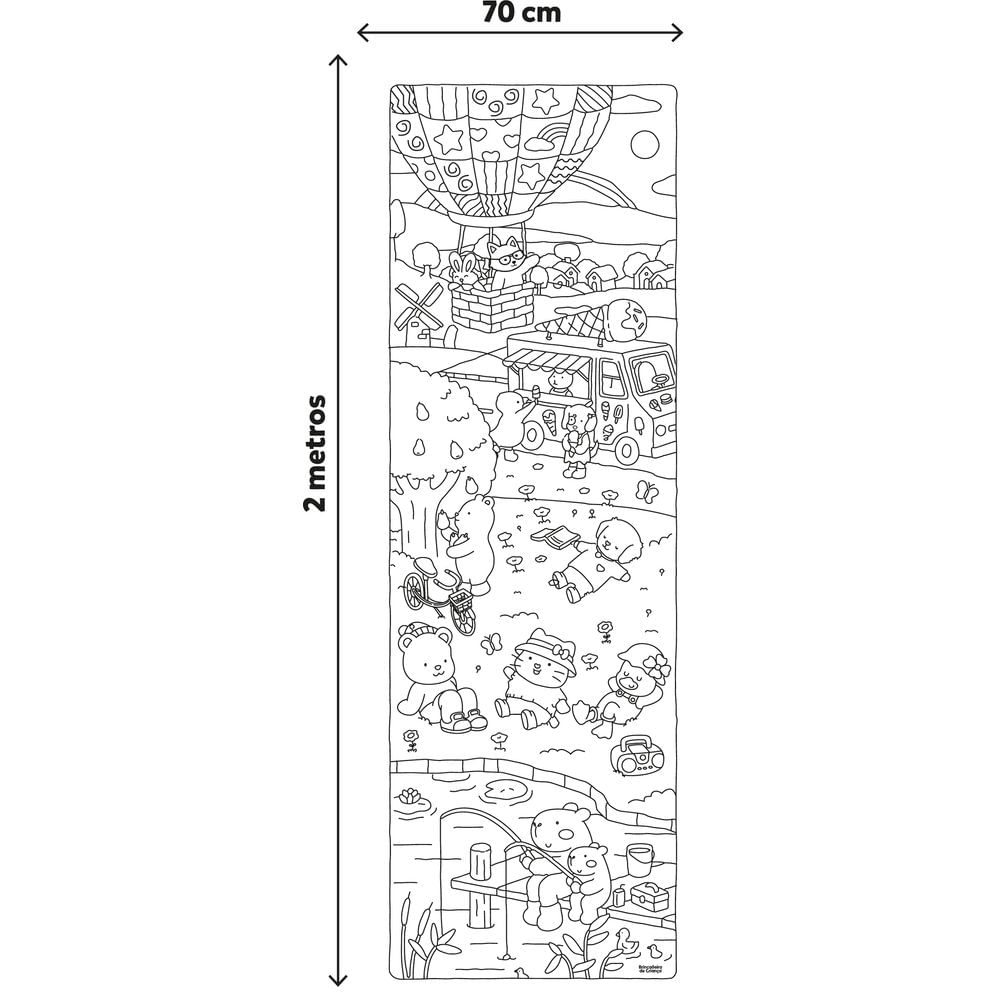 Tapete de Colorir Cozy e Comfy - Brincadeira de Criança - Imagem 2