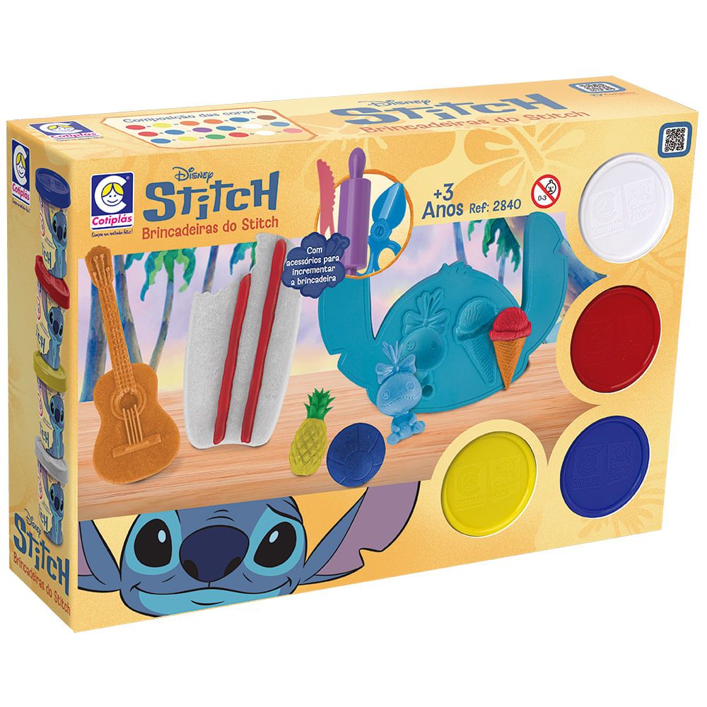 Kit Massinha Stitch Brincadeiras do Stitch - Cotiplás