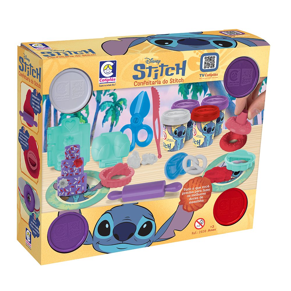 Kit Massinha Confeitaria Stitch - Cotiplás